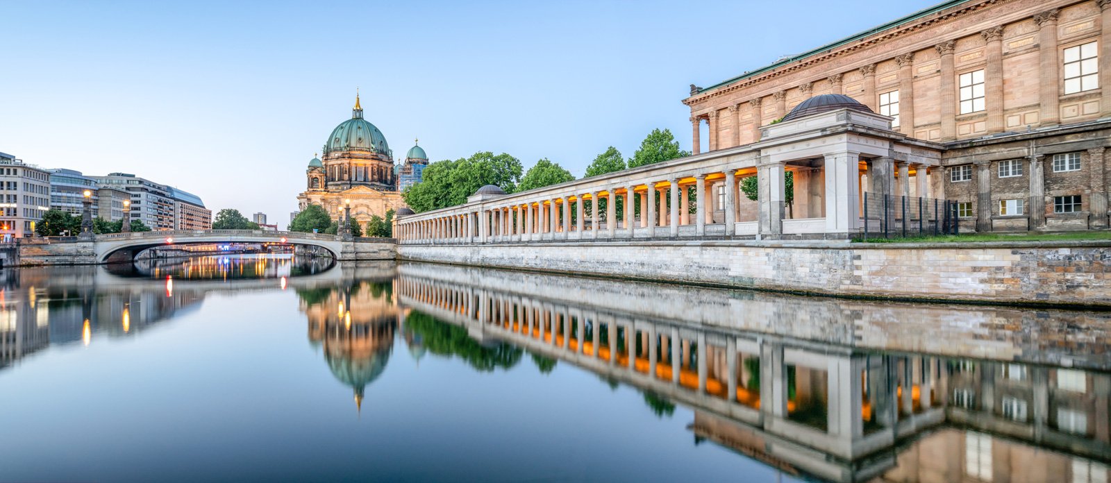 The Spree River in Berlin, where Jo Eckhart has published a number of self-guided audio tours